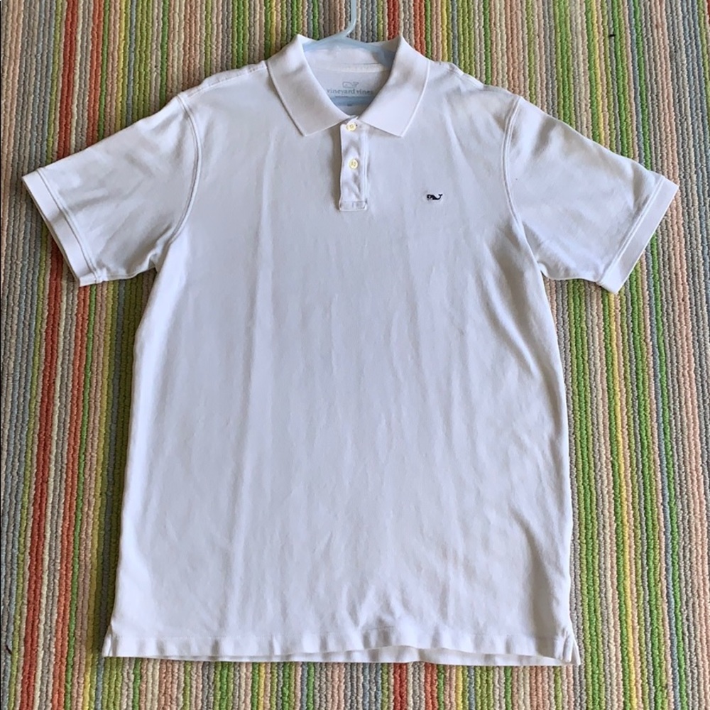Vineyard vineyard boys white polo shirt xl